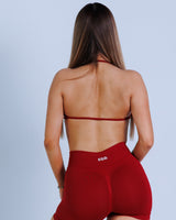 Crveni BLOODLINE sportski bra (grudnjak) za žene — push up | EGO
