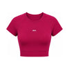 BLOODLINE crveni ženski crop top sa kratkim rukavom — EGO