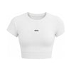 LADY LILI beli ženski crop top sa kratkim rukavom — EGO