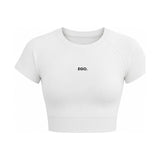 LADY LILI beli ženski crop top sa kratkim rukavom — EGO