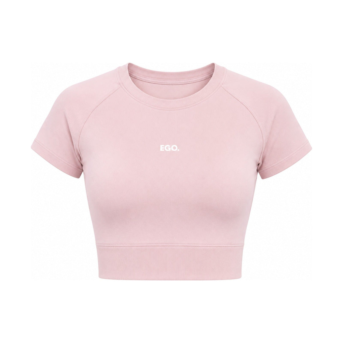 PINK roze ženski crop top sa kratkim rukavom — EGO
