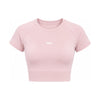 PINK roze ženski crop top sa kratkim rukavom — EGO